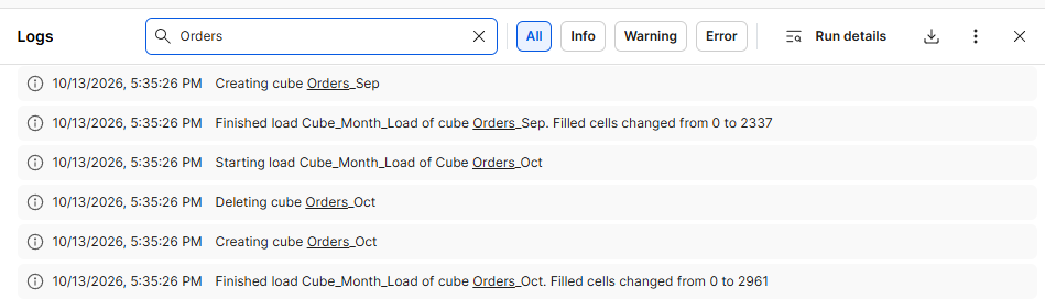 Click to enlarge Screenshot showing Integrator Monitor with search term "Orders" underlined in results